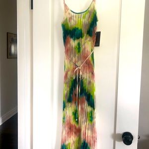 Pink/blue/green tie dye dress by Free People